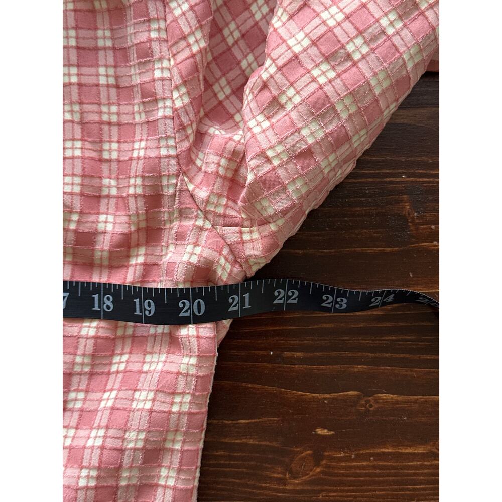 NWT Free People Coquette Soft Girl Casual Preppy Gingham Blazer S Pink/Rose - Picture 13 of 16